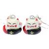 Miniblings gatto orecchini gatto cinese metallo nero gatto fortunato Maneki-Neko - Gioielli fatto a mano placcati argento I Orecchini