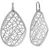 10:10 Orecchini origami in argento 925°°° placcati in oro 18kt. Ideati e prodotti in Italia (Bianco Goccia)