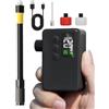 GPUTEK Pompa per Bicicletta Elettrica, Accessori per Bicicletta 130 PSI Mini Bicycle Pump con Manometro Digitale, Spegnimento Automatico con valvola Presta e Schrader
