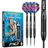 RED DRAGON Peter Wright Snakebite 3: 22g Freccette Tungsteno con Punta Acciacio, Voli e Freccette Aste
