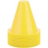 Tbest Agility Marker Cones, 10Pcs Sport Training Traffic Cones Cono di calcio sostituzione per allenamento di calcio.(giallo)