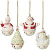 Lenox 894794 Jingle Bell Ornamento, Set di 4