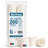 BioPrime Bio Prime - 200pz - Bicchieri Acqua in Carta 200ml - Bicchieri 200ml Biodegradabili - Per Bevande Calde, Acqua e Bibite - Bicchieri Usa e Getta.