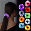 KOIROI 9 Pezzi Scrunchies LED, Elastici per Capelli a LED con 3 Modalità di Luce, Scrunchies Capelli LED, Elastici per Capelli Luminosi al Neon per Carnevale, Feste in Costume, Matrimoni