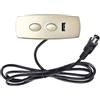 Huachuang Controller reclinabile per sedia reclinabile elettrica 2 pulsanti Controllo 1 motore (con caricatore USB 5V 2A, ingresso DC29V) Installazione semplice