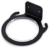 GEEKHOM Supporto per asciugacapelli, supporto da parete in acciaio inox, supporto per asciugacapelli con 3 viti per bagno, barbiere, hotel, balcone, camera (nero)