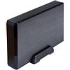AISENS - ASE-3530B - Box esterno 3,5″ hard disk SATA I, II e III a USB 3.0/USB3.1 GEN1, nero