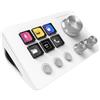 Mars Gaming MSD-Two, Control Deck Compatto, 6 Tasti LCD Personalizzabili + 3 Pulsanti, 3 Manopole Multifunzionali, Control Deck Slim Ergonomico, Software di Controllo e Plug-in,Windows e MacOS,Bianco