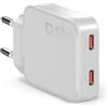 SBS Alimentatore Extra Slim GaN Charger 67W USB-C, Tecnologia GaN, Power Delivery PD 3.0 PPS, Ricarica Rapida, Caricabatterie USB-C, Caricatore per iPhone, Android, Tablet, Notebook, Compatto, Bianco