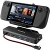WAVLINK Steam Deck Dock, 6-IN-1 Docking Station per Steam Deck/ROG Ally con 4K@144Hz HDMI 2.1, 100W PD IN, 3x 10G USB 3.2, Gigabit RJ45