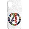 Marvel Avengers Un Logo con Super Heroes Custodia per iPhone 16 Plus
