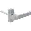 Amig - Maniglia per porta con rosetta - Modello Epsilon - Alluminio - 132 x 70 mm - Quadrato 8 mm - Colore: Alluminio argento