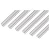 Alberts GAH-Alberts 499792 492519 - Profilo a U in alluminio, naturale, 1000 x 15 x 10 mm, set da 6
