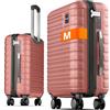 Travely Valigia bagaglio a mano 55x40x20cm - adatta per Ryanair, Lufthansa, Eurowings e co. I Trolley da cabina 36L con rotelle morbide e pratico lucchetto TSA, valigia da cabina