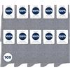 Occulto calze uomo 100% cotone pacco da 10-20 (modello: Ingo) 39-42 10 Paia | Grigio