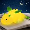 AVEKI Luce notturna per bambini, con drago, dimmerabile, in silicone, luce notturna per bambini, con funzione magnetica, batteria USB, per cameretta dei bambini, lampada touch (verde)