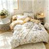 Loussiesd Copripiumino floreale geometrico natura botanica floreale copripiumino singolo