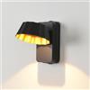 KAWELL 10W Moderna Applique da Parete LED Lampada da Muro Interno Esterno | Impermeabile IP65, 180 ° Girevole, per Camera da Letto Soggiorno Corridoio Ingresso Balcone