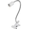 Akozon Lampade con Pinza, Lampada Lettura Comodino E27 Lampada a Morsetto LED Regolabile, Lampada a Collo di Cigno 360° Flessibile, Lampada Scrivania per Camera Letto, Scrivania, Ufficio