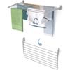 foxydry Fold, Stendibiancheria da parete, Stendino Verticale, Pieghevole da Interno e Esterno in Alluminio e Acciaio 102x50x50 cm (Grigio Down, 1x Fold 100)