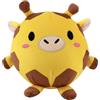 I-TOTAL® - Cuscino Morbido squishy in memory foam 14 cm diametro, squishy pillow ideale come regalo (GIRAFFE)