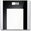 ADE BE 1722 Ylvie - Bilancia pesapersone digitale con superficie di pesatura trasparente, precisa misurazione del peso fino a 180 kg, batteria inclusa), colore: Nero/Bianco