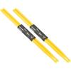 PATIKIL 2 Paia Bacchetta in Nylon 7A 16 per Batteria per Adulti Giallo | con Manico Plastica Antiscivolo, Batterie Elettroniche Strumento Musicale Percussioni