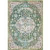 SAFAVIEH Tappeto Boho per Soggiorno, Sala da pranzo, Camera da letto - Madison Collection, A Pelo Corto, Verde e turchese, 67 X 122 cm