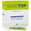 LEVANTE DIGETOP con Simeticone, Supporto Gonfiore Addominale Donna e Uomo 150mg, 14 Bustine Orosolubili da 2,3g, Favorisce Pancia Piatta e Digestione