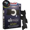 AIRMAX Air Max Cerotti Nasali Sport Neri - 30 Strisce Nasali Extra Forte per Respirare Meglio & Aumentare il Flusso d'Aria - Funziona Subito - Running, Ciclismo, Hyrox, Fitness e Sport - Senza Lattice