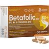 LOGIDEX Betafolic Age - Integratore Vitamina B6 e B12, per Stanchezza, Memoria e Concentrazione, con B-Complex, Acido Folico, Citicolina e Q10 - 30 Compresse - Made in Italy Logidex