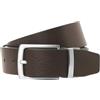 JACK & JONES Jacrio Numeric_105 - Cintura in pelle reversibile da uomo, colore: Nero, Nero, numeric_105