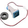 Hyuduo Voltmetro Amperometro Digitale LED 22mm, Misuratore Tensione e Corrente AC 60-500V 0-100A, Display Monitor Batteria per Auto Moto Camper Pannello Solare