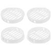 QUARKZMAN Tonda Griglia Aerazione 2, 16Pz Bianco Plastica 60mm Copertura Prese Aria - Griglia Ventilazione Circolare - Aria Facili per Bagno, Casa, Ufficio, Armadio, Guardaroba