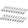 PATIKIL M2 x 25mm Viti Dadi Rondella, 25 Set 304 Acciaio Inox Phillips Pa Testa Bulloni Dadi Rondella per Macchine, Argento Tono