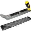 Dinhauyon Pialla Metallica Cartongesso Pannelli, Lima Raspa con 2 x Lame Rete 300mm e Impugnatura Ergonomica, Utensile Surform Manuale Lavorazione Legno per Legna, Pannello Fibra, Limare, Raschiare, Spazzolare