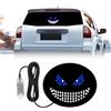 VOAKZEF Luce a LED Devil Eyes per auto, luce Devil Eyes per parabrezza, luci dinamiche a LED per auto con 11 modalità, USB Plug & Play, luce Devil Eyes per finestrino dell'auto (blu)