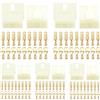 YIXISI 100 Pezzi 6.3mm Kit di Connettori Elettrici per Auto, 9 Pin Kit Connettore e Terminali da Crimpare, Connettori per Cavi Elettrici per Automobili, per Auto e Moto