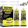 ROFPM 2 adesivi per carrozzeria, colore nero, in silicone, per auto, resistente al calore, impermeabile, per parabrezza, fari