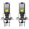 YM E-Bright 2 PCS H4 lampadina a led, 12V moto/auto faro, 12W lampadine COB lampadina LED per fari abbaglianti abbaglianti, abbaglianti/anabbaglianti