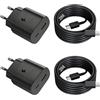 Ysevnotan Caricabatteria USB C 25W, adaptatore di alimentatore caricabatterie rapido per Samsung Galaxy Tab S11, S10,S9,S8,S7,A11+,A9+,A9,A8, S25/S24/S23/S22/S21/S20, A56, con cavi di caricamento da 2m