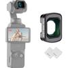 NEEWER Obiettivo Grandangolare 0.75X Compatibile con DJI Osmo Pocket 3 / Pocket 4 / Xtra Muse, Creator Combo Accessori,Lente per Action Camera Asferica Multistrato Magnetica con FOV Esteso 108°