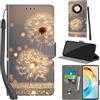 PHINIENLAND Cover per Honor X9b / Honor Magic 6 Lite Case PU Pelle Custodia [Kickstand] [Chiusura magnetica] [Slot per Schede], Portafoglio Flip Custodia per Honor X50 5G,Dente di leone