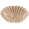 SPESHSTONES Ciotola in travertino con volant da 20,3 cm, grande, decorativa, per bancone della cucina e tavolo da pranzo, centrotavola, in pietra, beige, scanalate e smerlate, per tavolini da caffè e