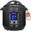 TZS First Austria - Pentola a pressione elettrica 6L con 12 programmi automatici - Multicooker 1000W per riso, cottura a vapore, slow cooking e pressione
