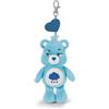 NICI Orsetti del Cuore, Brontolorso 62802 - Ciondolo per Borse a Forma di Orsacchiotto, Simpatico Accessorio in Tessuto Peluche, Portachiavi per Borsa, Zaino e Auto, 15 cm, Blu