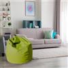 Talamo Italia-Pouf a Sacco Elegante, Colore Verde, Misure 80 x 120 x 80 cm
