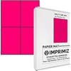 Imprimiz Etichette Adesive multiuso A4-105 x 148,5 mm - Colore fluo Rosa Opaco - 100 Etichette / 25 fogli - Per stampanti Laser/a getto d'Inchiostro