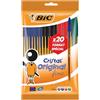 BIC Crystal Original - Penna a sfera con punta fine (08 mm), colori assortiti, formato speciale di 20