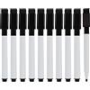 Riybyds 10 PCS Pennarello Nero per Lavagna Magnetica, Pennarelli Cancellabili per Lavagna Bianca con Cappuccio Magnetico, Inchiostro a Basso Odore, Adatti per Scuola, Ufficio, Casa e Intrattenimento (10PCS)